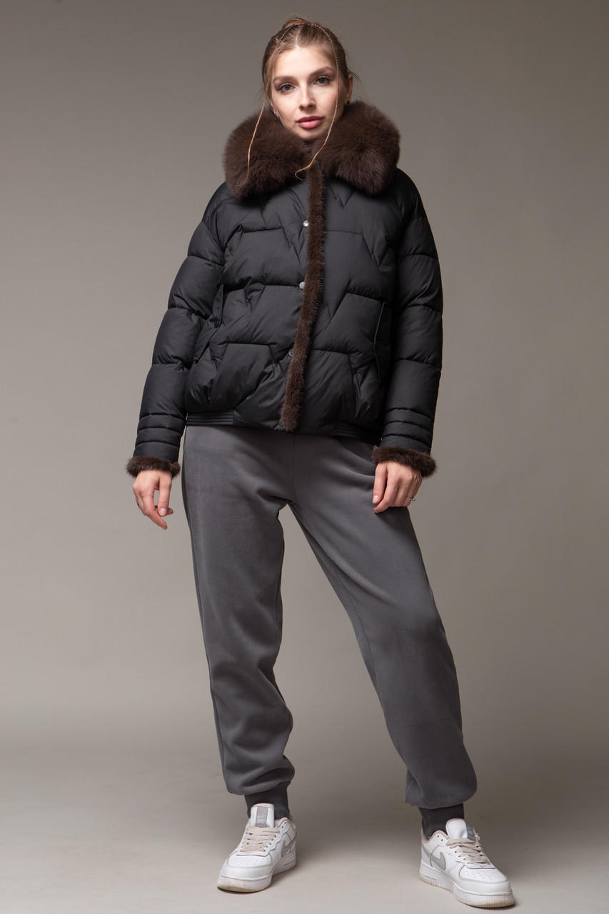 Жіночий пуховик Chanevia Black