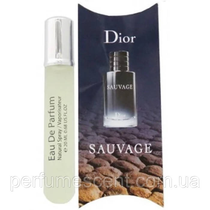 Christian Dior Sauvage чоловічий парфум ручка 20 мл, фото 1