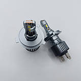 Світлодіодні лампи для фар H4/ Комплекс світлодіодних фар для авто комплект 2 шт., фото 6