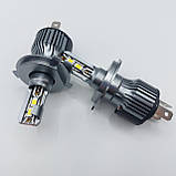 Світлодіодні лампи для фар H4/ Комплекс світлодіодних фар для авто комплект 2 шт., фото 8