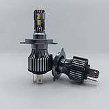 Світлодіодні лампи для фар H4/ Комплекс світлодіодних фар для авто комплект 2 шт., фото 9