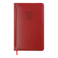 Еженедельник датир. 2024 DONNA, A4, чорний, віск.шкіра/поролон