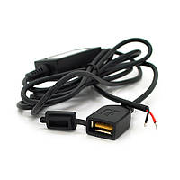 Конвертер USB2.0(F),DC 5V, Black, OEM