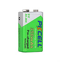 Аккумулятор PKCELL 9V/350mAh, крона, NiMH Rechargeable Battery, 1 штука в блистере цена за блистер Q10
