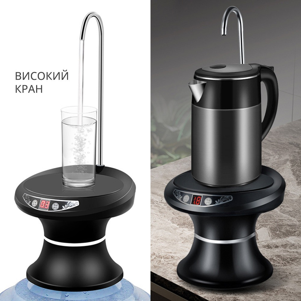 Электрическая помпа для воды на бутыль, автоматическая электропомпа на бутель - фото 6 - id-p1983668730