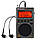 RETEKESS TR110 портативний всехвильовий радіоприймач AM/FM/SW/CB/Air/VHF, Li-Ion, навушники, фото 2