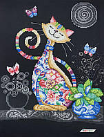 ЗПТ-031 Веселый кот, набор для вышивки бисером картины