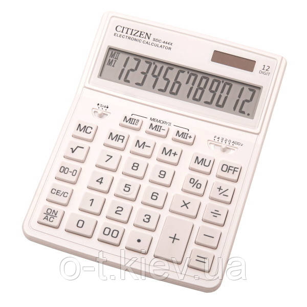 Калькулятор Citizen SDC444XRWHE-white 12розр., фото 1