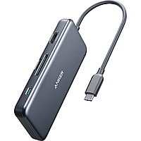 Адаптер Anker 7-in-1 USB-C Adapter (Gray) A83460A3, В наявності