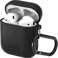 Чохол Spigen Silicone Fit Case for AirPods 1/2 (Black)