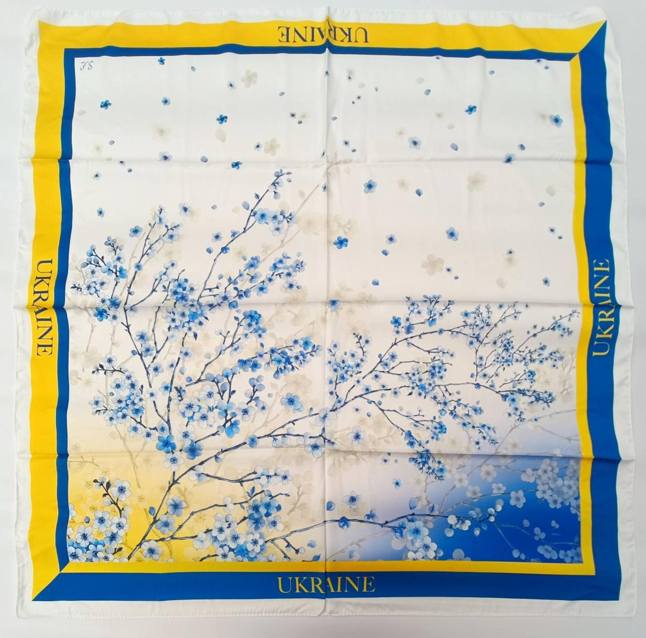 Українська хустина на голову "Ukraine" 90х90 см, фото 1