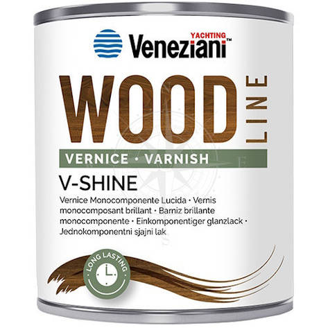 Лак однокомпонентний Veneziani Wood Line, прозорий, 750 мл, Osculati., фото 1