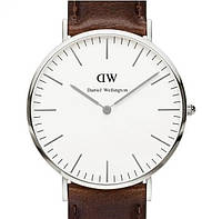 Часы Daniel Wellington (Bristol brown-silver) - гарантия 6 месяцев