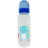 Бутылочка пластиковая, 250 мл синяя, в пакете 25*8см, MEGAZayka, 0206синяя