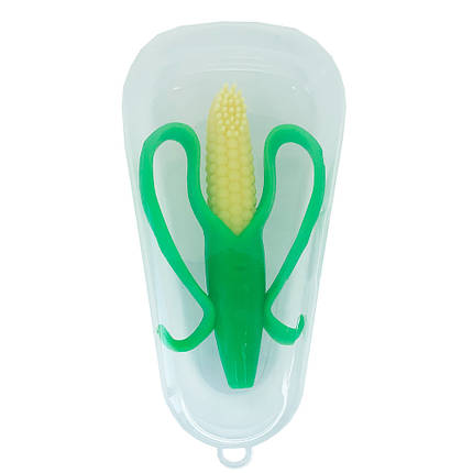Прорізувач силіконовий "Кукурудза" у футлярі 14*7*4см, MEGAZayka, 411, фото 1