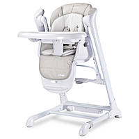 Крісло-гойдалка + стільчик для годування Caretero INDIGO Light Grey