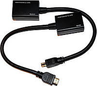 Удлинитель HDMI сигнала пассивный через 2 витых пара 2 CAT-5e/CAT-6e до 30m, цена за пару