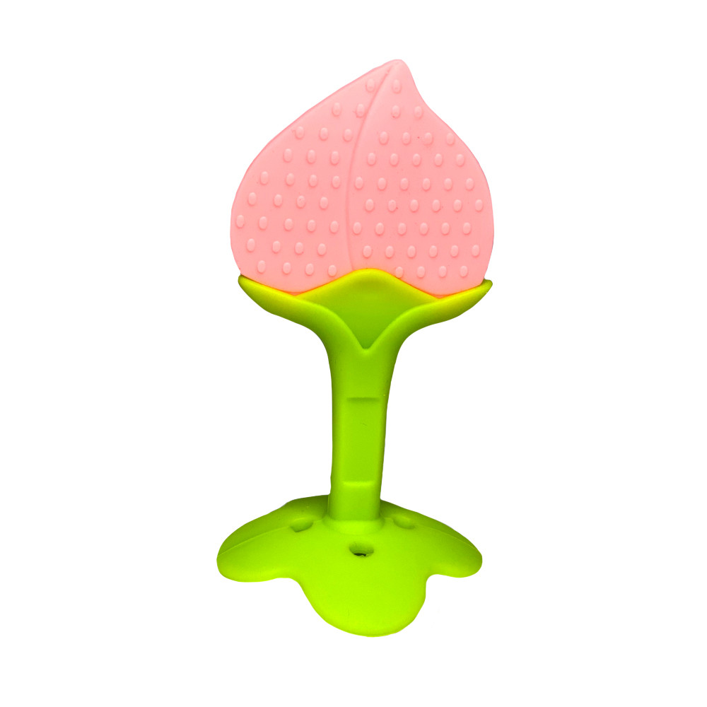 Прорізувач силіконовий "Фрукти2 малина я у футлярі 11*5см, MEGAZayka, 0401малина