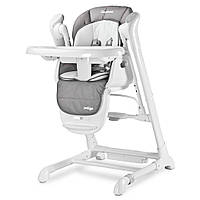 Крісло-гойдалка + стільчик для годування Caretero INDIGO Grey