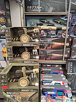Іграшковий кулемет для дітей, якісний міномет із трьома снарядами, захоплива дитяча іграшка, фото 3