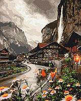 Картина за номерами Brushme 40x50см "Містечко в Швейцарії" BS36527