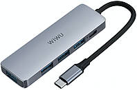 Адаптер Wiwu Alpha 541BC USB-хаб Adapter 5в1, В наявності, новий, WiWu
