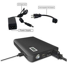 Зовнішній акумулятор для ноутбука, телефона VHG KR881 24000 mAh 85 W Portable AC Power Bank Black, фото 3