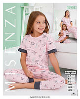 Детская пижама из хлопка цвет розовый Seyko  7030   К