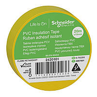 Ізострічка Schneider Electric "жовта" ПВХ 19мм/20м (2420101)