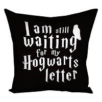 Подушка с принтом 50х50 см I am still waiting for my Hogwarts letter