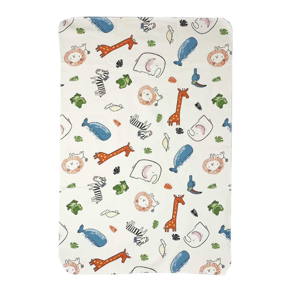 Багаторазова пелюшка для дітей бамбукова 50 * 75 (Зебра, Лев, Кит)