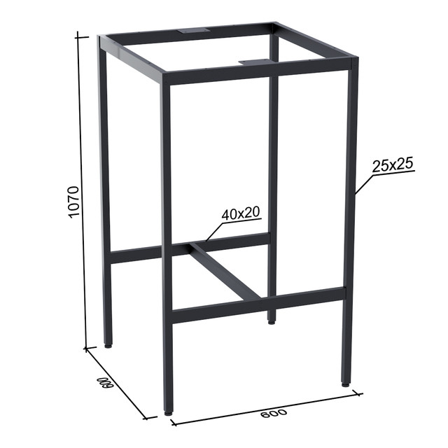 Размеры барного стола Бруно Loft-Design