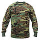 Футболка чоловіча довгий рукав камуфляж WOODLAND LONG SLEEVE T-SHIRT ROTHCO США, фото 3