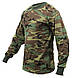 Футболка чоловіча довгий рукав камуфляж WOODLAND LONG SLEEVE T-SHIRT ROTHCO США, фото 5