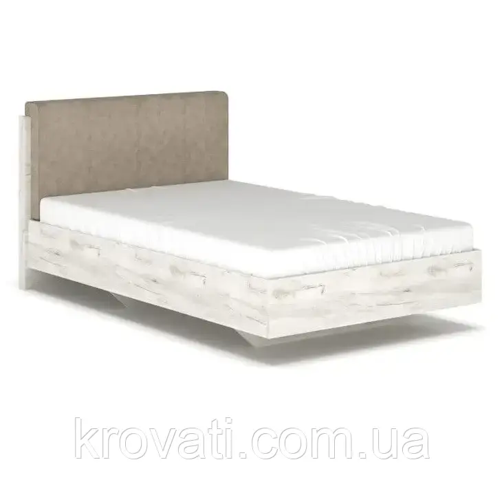 Ліжко Кім - 140 + вклад, Меблі Сервіс, Сан-ремо/Дуб білий крафт