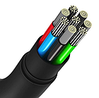 Кабель Baseus Jelly Liquid Silica USB-C to USB-C 100W 2M Black CAGD030101, фото 4