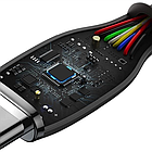 Кабель Baseus Jelly Liquid Silica USB-C to USB-C 100W 2M Black CAGD030101, фото 5