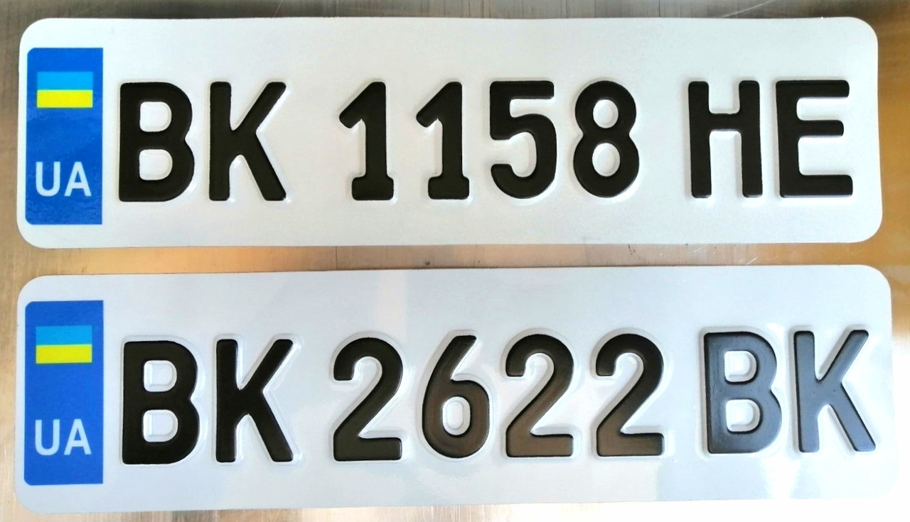 Сувенірний номерний знак Україна (mini)
