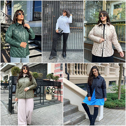 Жіноча коротка куртка сорочка, фото 1