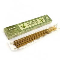 Аромапалочки Tulasi Nag Champa & White Sage Incense Stiks Наг Чампа и Белый Шалфей пыльцовые благовония