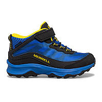 Черевики зимові Merrell Moab Speed Mid AC Waterproof Black/Royal/Yellow 37/6/25.3 см