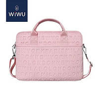 Рюкзак для ноутбука WiWU Vogue Laptop Slim 13.3'' 14.2'' (сумка, для макбука, оргнайзер) - Розовый