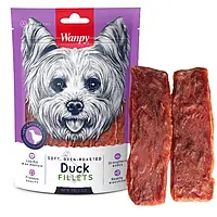 Лакомство для собак Wanpy Soft Duck Fillets Филе утки мягкое 100 г