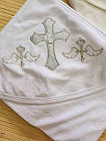 Рушник "RAMEL-KIDS" із капюшоном для хрещення 80×90см; Опт, фото 3