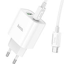 МЗП Type C to Type C PD20W+QC3.0 C80A Plus Hoco white, фото 3