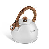 Чайник зі свистком 2.0 л із неіржавкої сталі EB-1921 Чайник для індукційної плити Чайник газовий, фото 4