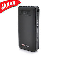 Портативный Power Bank ProTech-B05 20000 mAh аккумулятор повербанк для смартфона с фонариком Черный