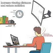 Складаний збільшувач екрану 3D дуга Amplifier 12 дюймів чорний та білий, фото 6