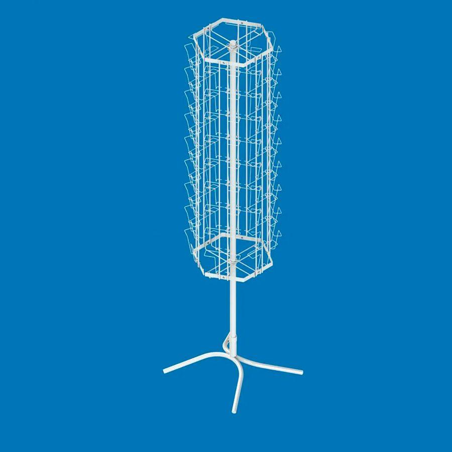 Стойка напольная вращающаяся под открытки А5 (6 дисплеев, 54 ячейки) - фото 1 - id-p37579947