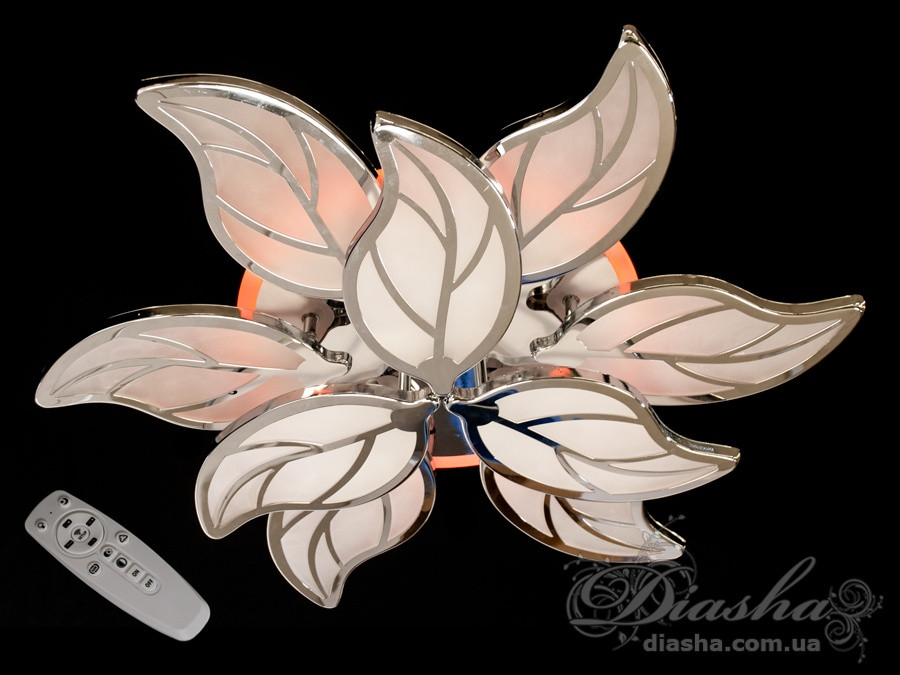 Світлодіодна люстра Diasha 8028/6+3HR LED 3color dimmer, фото 1